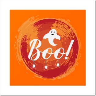 Halloween Boo Spiders Posters and Art